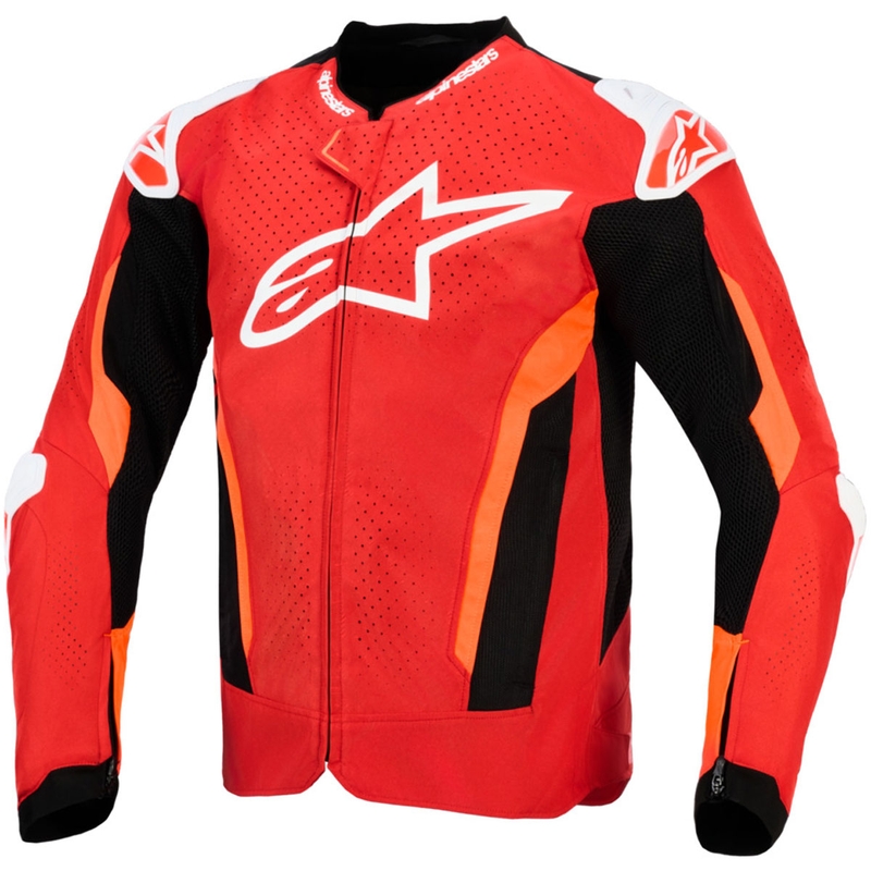 Bunda na motorku Alpinestars T-GP Air červeno-fluo červeno-bielo-čierna