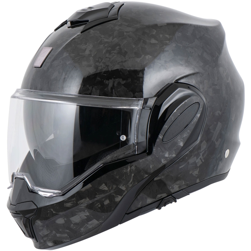 Preklápacia prilba na motorku Scorpion EXO-TECH EVO ONYX CARBON Solid čierna