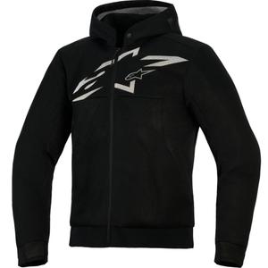 Mikina na motorku Alpinestars Chrome Superairflow čierno-tmavo šedo-biela