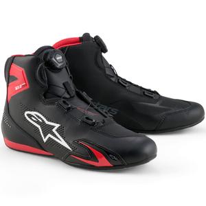 Topánky na motorku Alpinestars Zeler čierno-červeno-biele