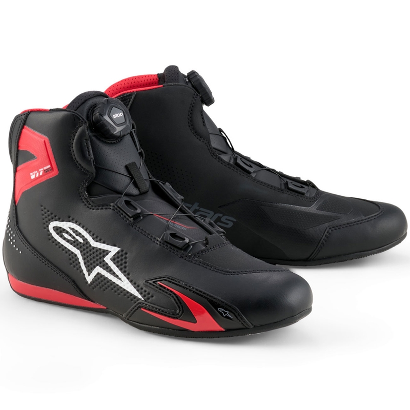 Topánky na motorku Alpinestars Zeler čierno-červeno-biele