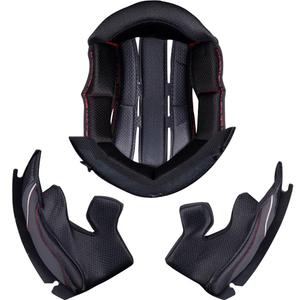 Interiér pre helmy na motorku MT KRE+ Carbon čierny