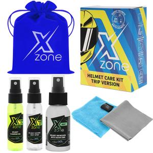 Súprava na čistenie helmy s iónmi striebra Xzone® Helmet Care Trip Kit