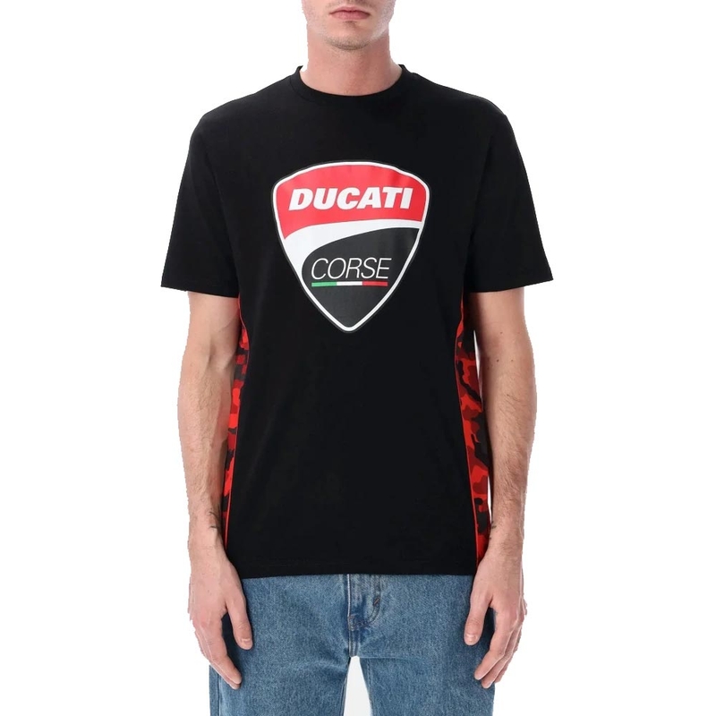 Tričko Ducati Corse CAMU DETAILS čierne