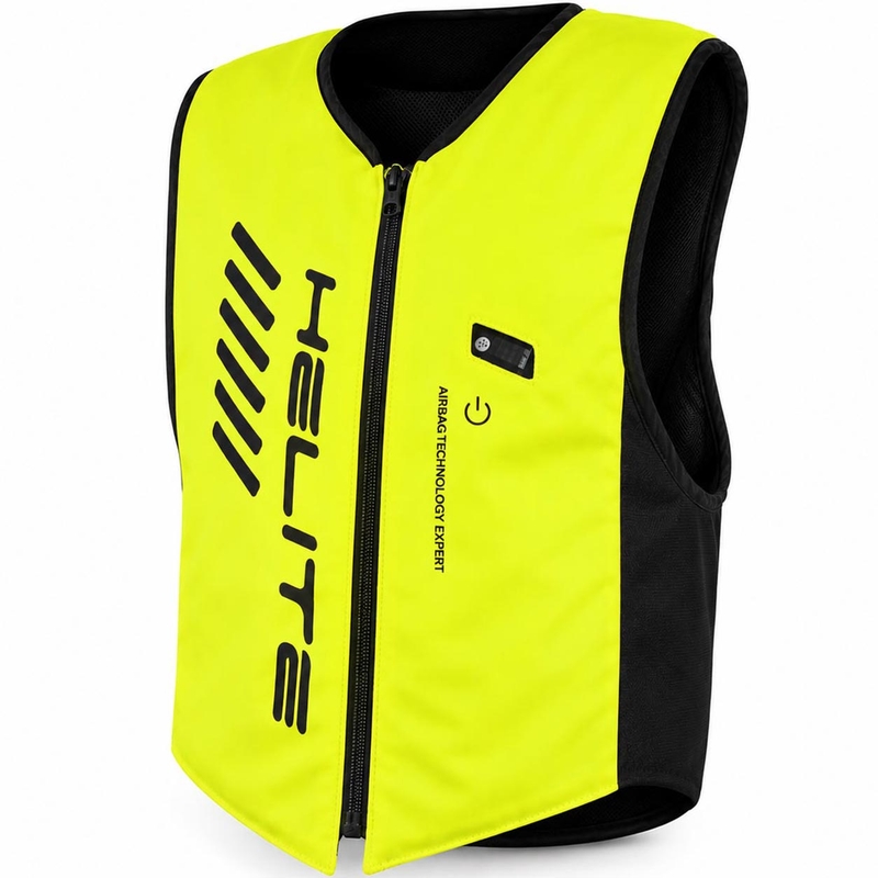 Airbagová vesta Helite Double Turtle Hivis zeleno-žltá