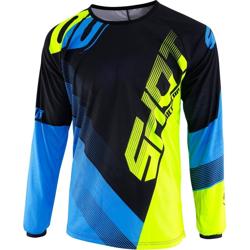Motokrosový dres Shot DEVO Ultimate modro-fluo žltý výpredaj