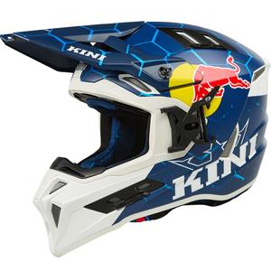 Motokrosová prilba KINI Red Bull EXC modro-biela