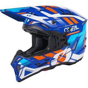 Motokrosová prilba O´Neal EX-SRS Dust modro-oranžová