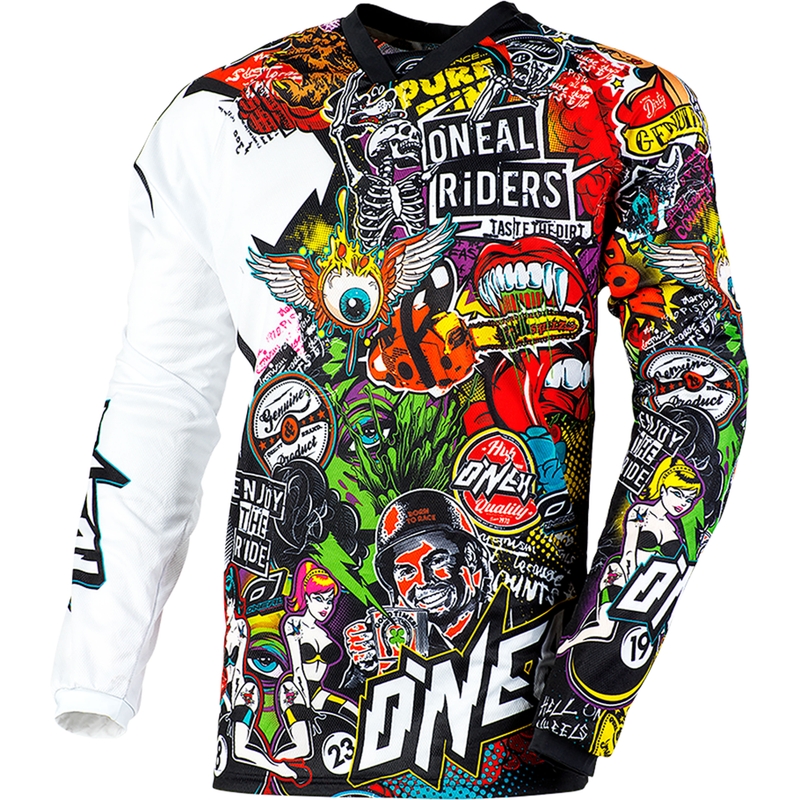 Motokrosový dres O´Neal Mayhem Crank čierno-multi color