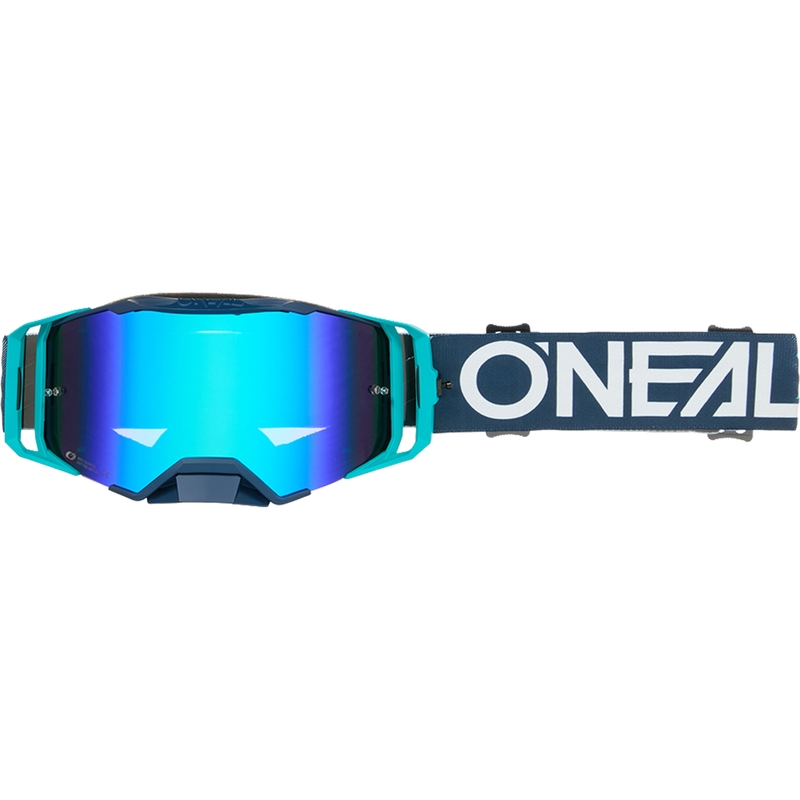 Motokrosové okuliare O´Neal B-33 Hexa modré (iridiovo modré plexi)