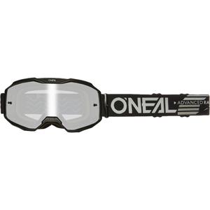 Motokrosové okuliare O´Neal B-10 Solid čierne (zrkadlovo strieborné plexi)