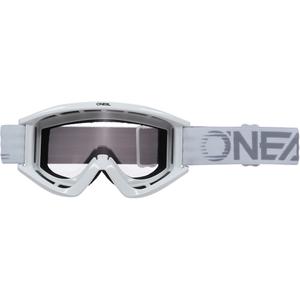 Motokrosové okuliare O´Neal B-Zero biele (číre plexi)