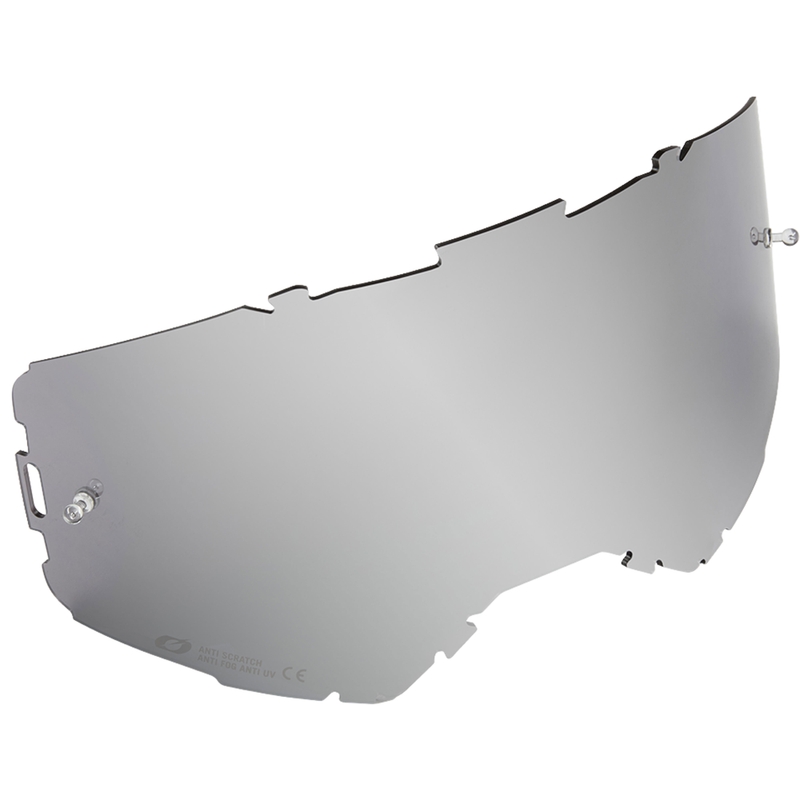 Plexi pre motokrosové okuliare O´Neal B-22, B-33 zrkadlové strieborné