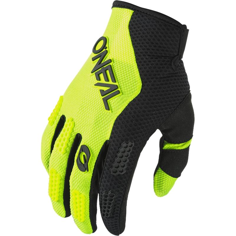 Motokrosové rukavice O´Neal Element Racewear čierno-fluo žlté