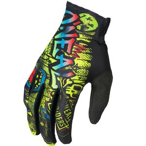 Detské motokrosové rukavice O´Neal Matrix Rancid čierno-fluo žlté