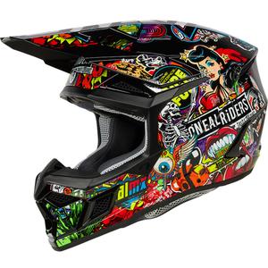 Detská motokrosová prilba O´Neal 3SRS Crank matná viacfarebná