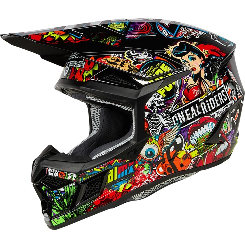 Detská motokrosová prilba O´Neal 3SRS Crank matná viacfarebná