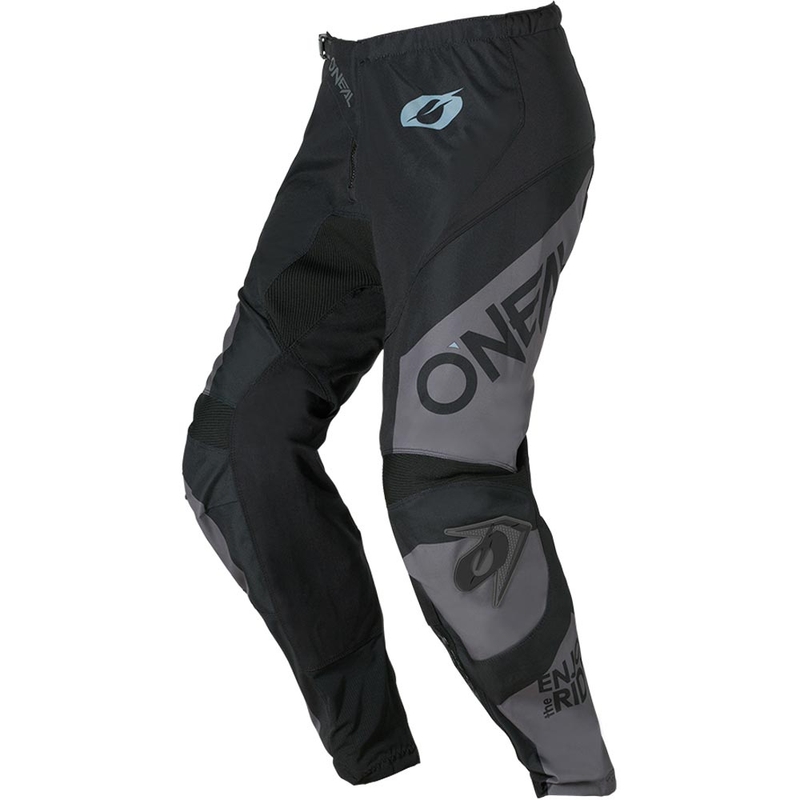 Detské motokrosové nohavice O'Neal Element Racewear čierno-šedé