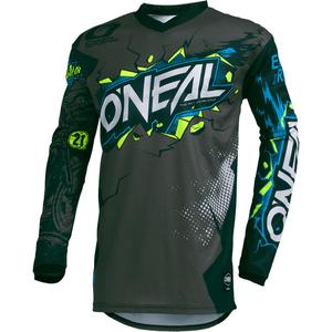 Detský motokrosový dres O'Neal Element Villain sivá