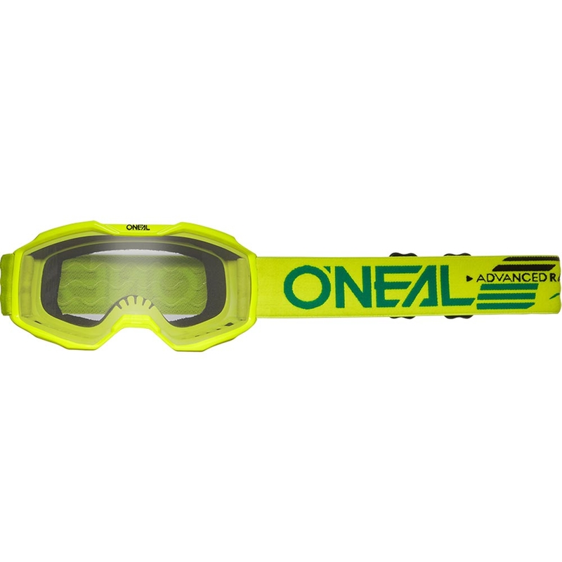 Detské motokrosové okuliare O'Neal B-10 Solid fluo žlté s čírym plexi