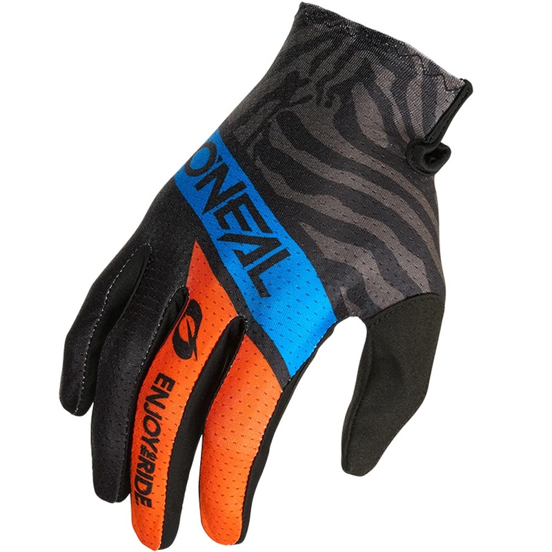 Detské motokrosové rukavice O´Neal Matrix Shocker modro-oranžové