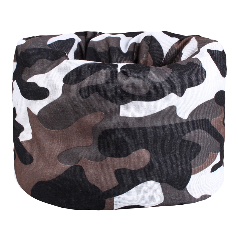 Multifunkčná šatka na motocykel RSA Camo sivá