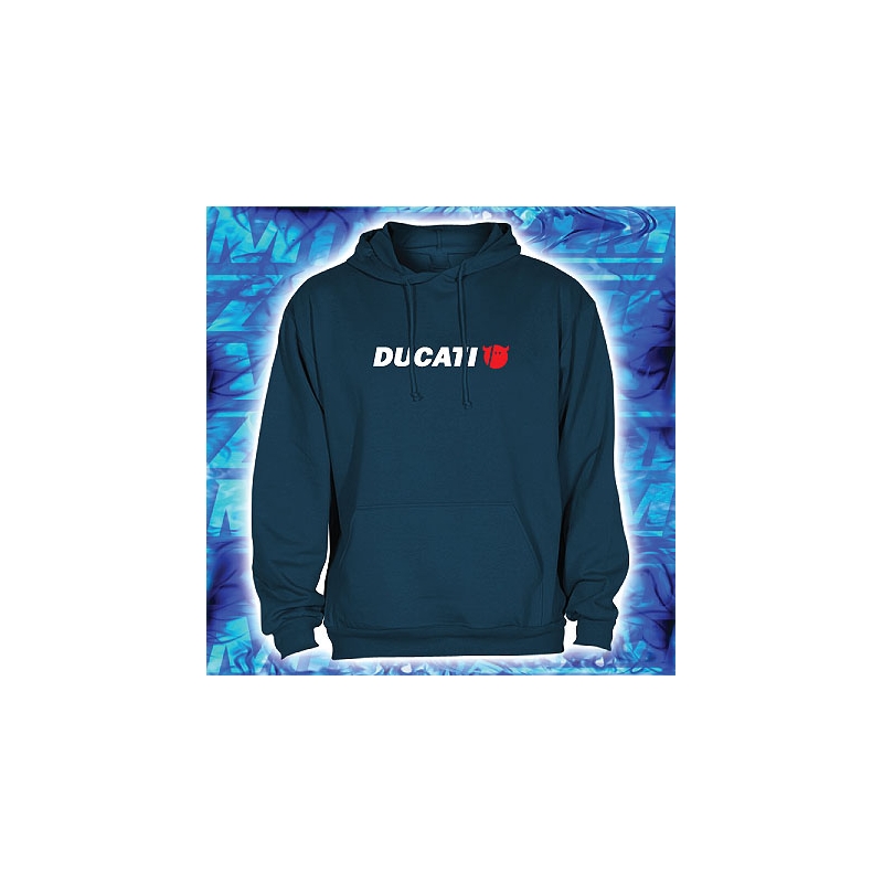 Mikina s motívom Ducati navy s kapucňou vypredaj výpredaj