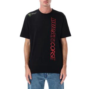 Tričko Ducati Corse Monster Energy s logom čierne