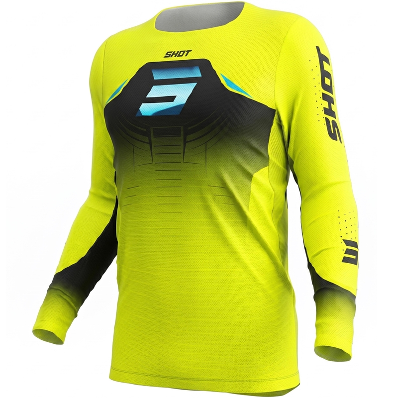 Motokrosový dres Shot Aerolite Phase fluo žltý