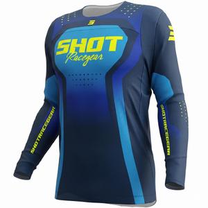 Motokrosový dres Shot Contact Stream modrý