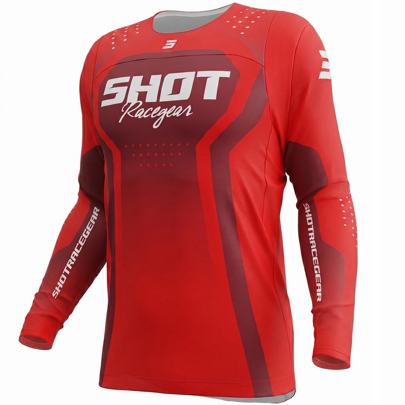 Motokrosový dres Shot Contact Stream červený