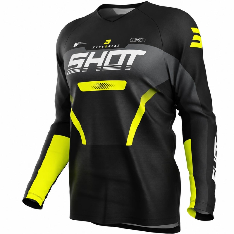 Detský motokrosový dres Shot Draw Struck sivý