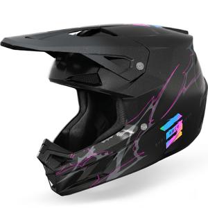 Motokrosová helma Shot Speed Rac perleťovo čierna