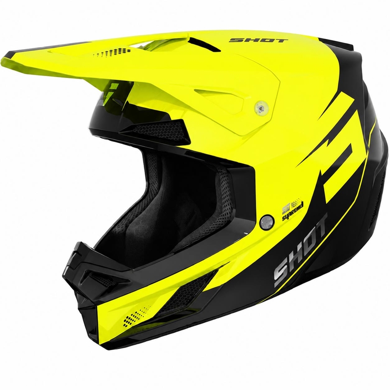Motokrosová prilba Shot Speed S lesklá fluo žltá