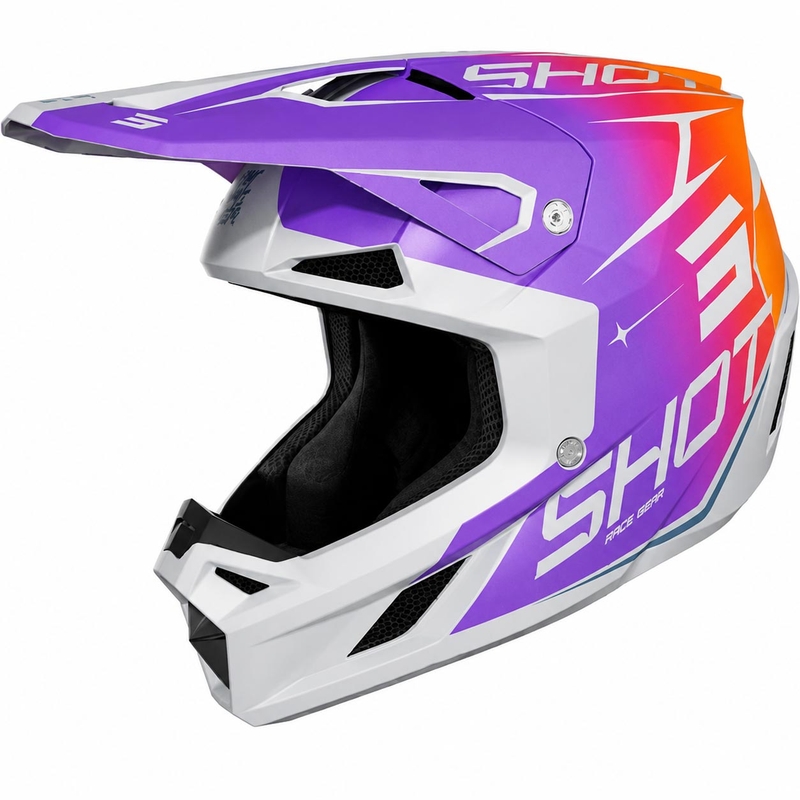 Motokrosová prilba Shot Speed Side matná fialová