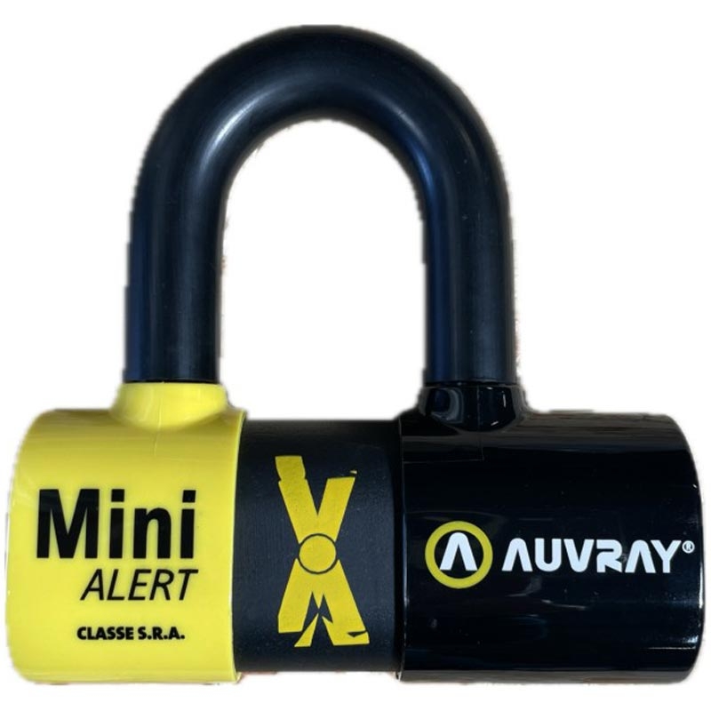 Zámok na brzdový kotúč Auvray XTREM Mini Alert s alarmom čierny