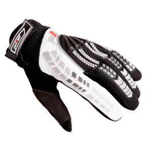 MX rukavice na motorku Pilot čierno-biele
