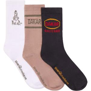 Súprava ponožiek DAKAR Athlan 3Pack II šedo-biele