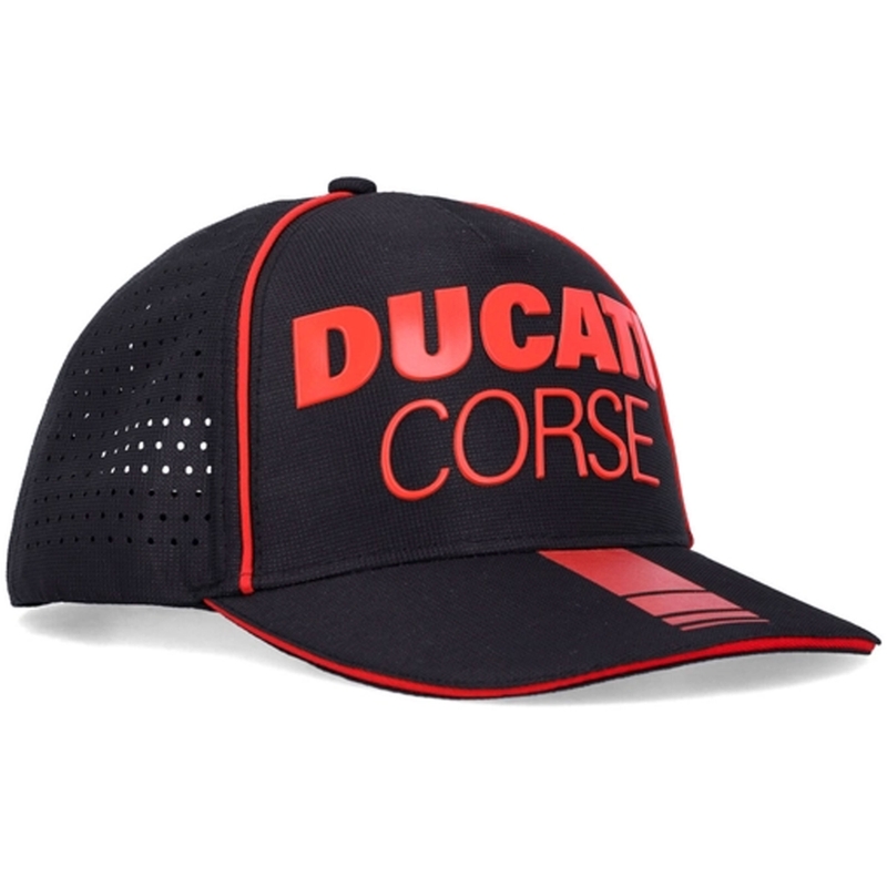 Šiltovka Ducati Laser Performance Midvisor Cap čiermo-červená
