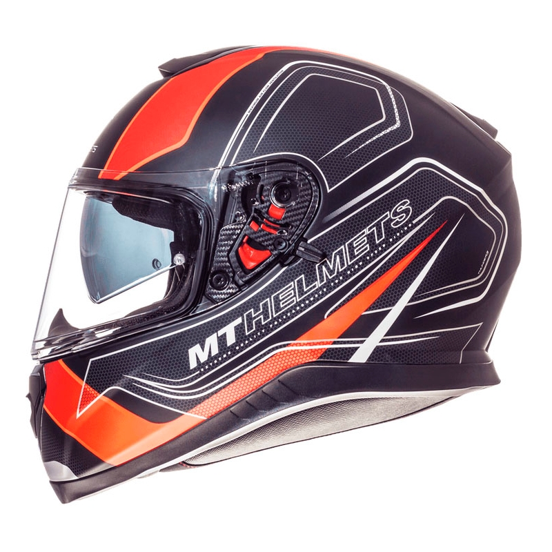 Integrálna prilba na motorku MT Thunder 3 SV Trace čierna matná-fluo oranžová výpredaj