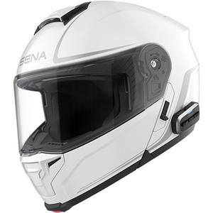Výklopná helma na motorku s headsetom SENA Outrush 2 biela