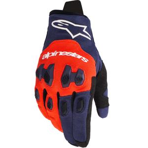 Motokrosové rukavice Alpinestars PRO-DURA modro-oranžovo-biele