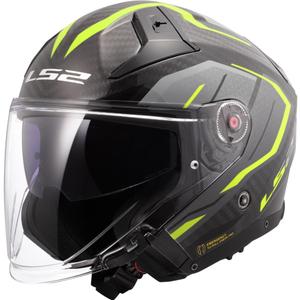Otvorená prilba na motorku LS2 OF603 Infinity II C Urus fluo žltá