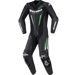 Jednodielna kombinéza na motorku Alpinestars GP FORCE V2 čierno-zelená