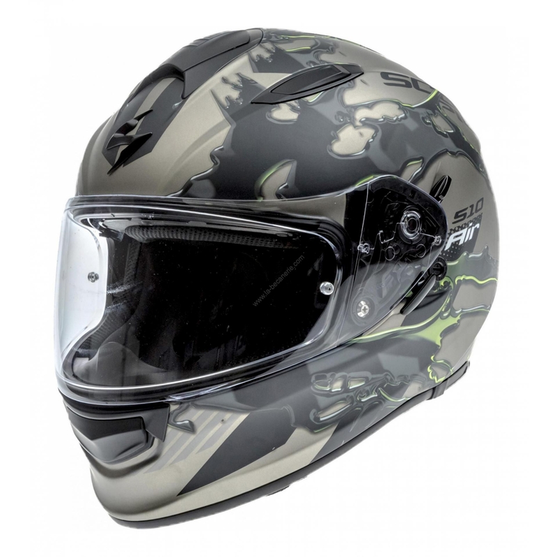 Integrálna prilba Scorpion EXO-510 Air Likid titánovo-fluo žltá výpredaj