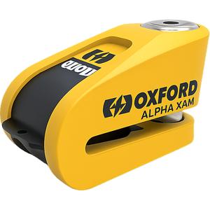 Zámok kotúčové brzdy Oxford Alpha Alarm XA14 žlto-čierny