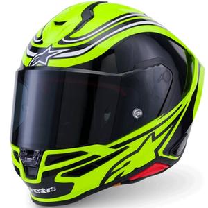 Integrálna helma na motorku Alpinestars S-R7 Zeal fluo žlto-čierno-biela