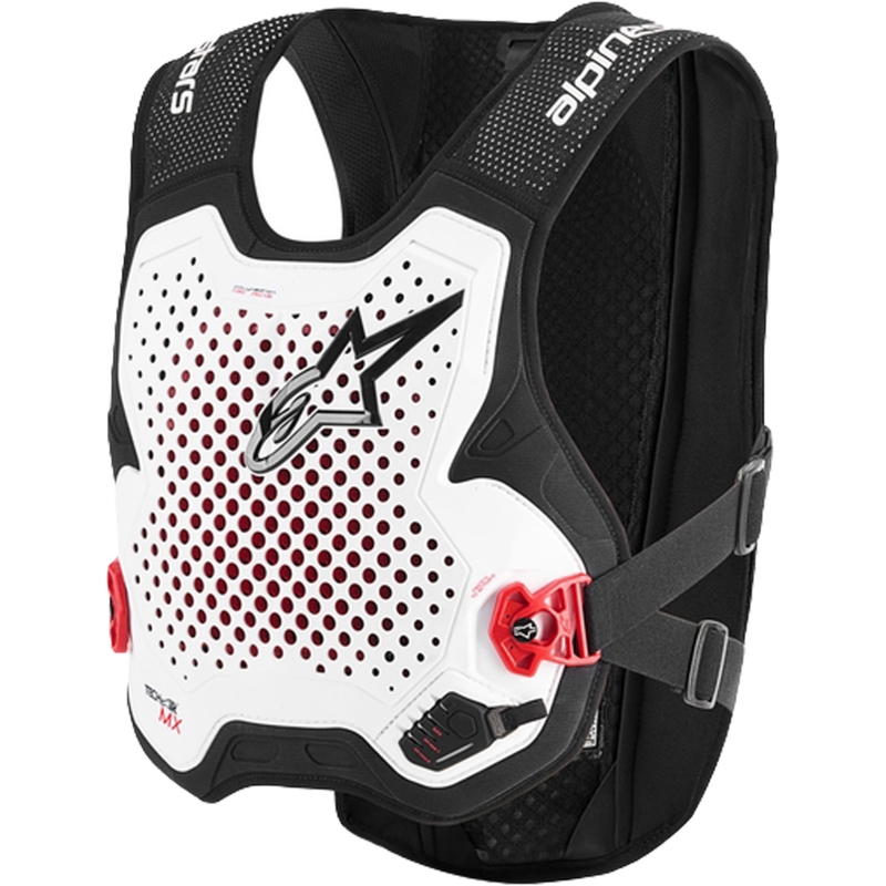 Airbagová vesta Alpinestars TECH-AIR®MX Plasma system čierno-bielo-červená