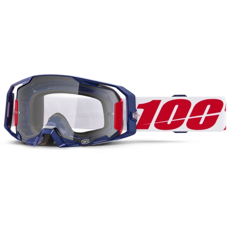 Motokrosové okuliare 100% ARmatic Mach Z s čírym plexi