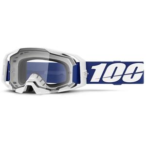 Motokrosové okuliare 100% ARmatic modré s čírym plexi